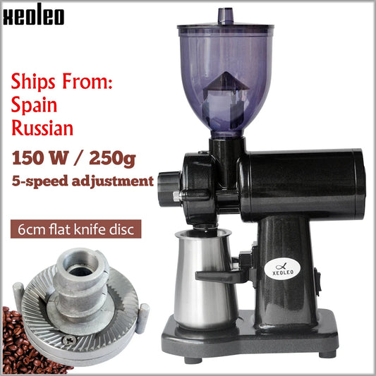 Espresso Coffee Grinder Electric Coffee Grinder Flat Burr Grinder Household Espresso Machine Coffee Bean Miller 220V/110V