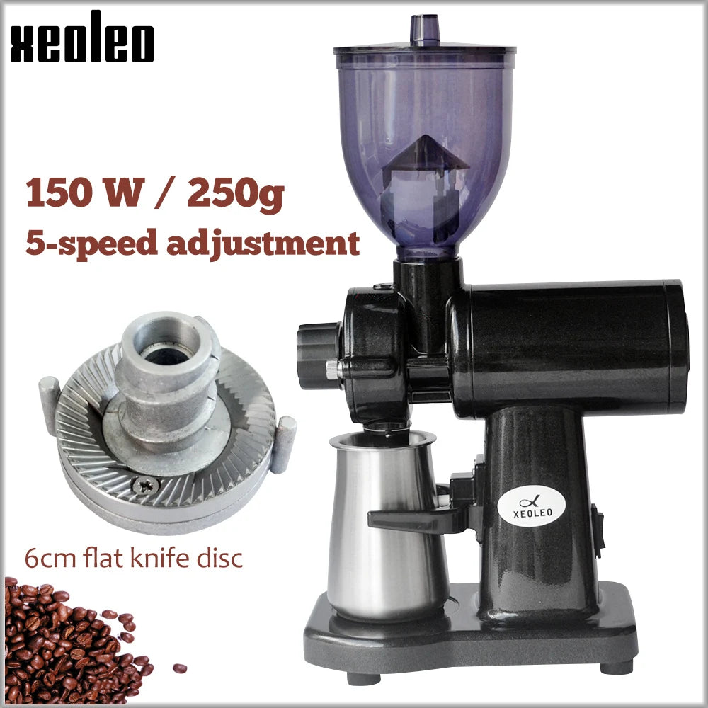 Espresso Coffee Grinder Electric Coffee Grinder Flat Burr Grinder Household Espresso Machine Coffee Bean Miller 220V/110V
