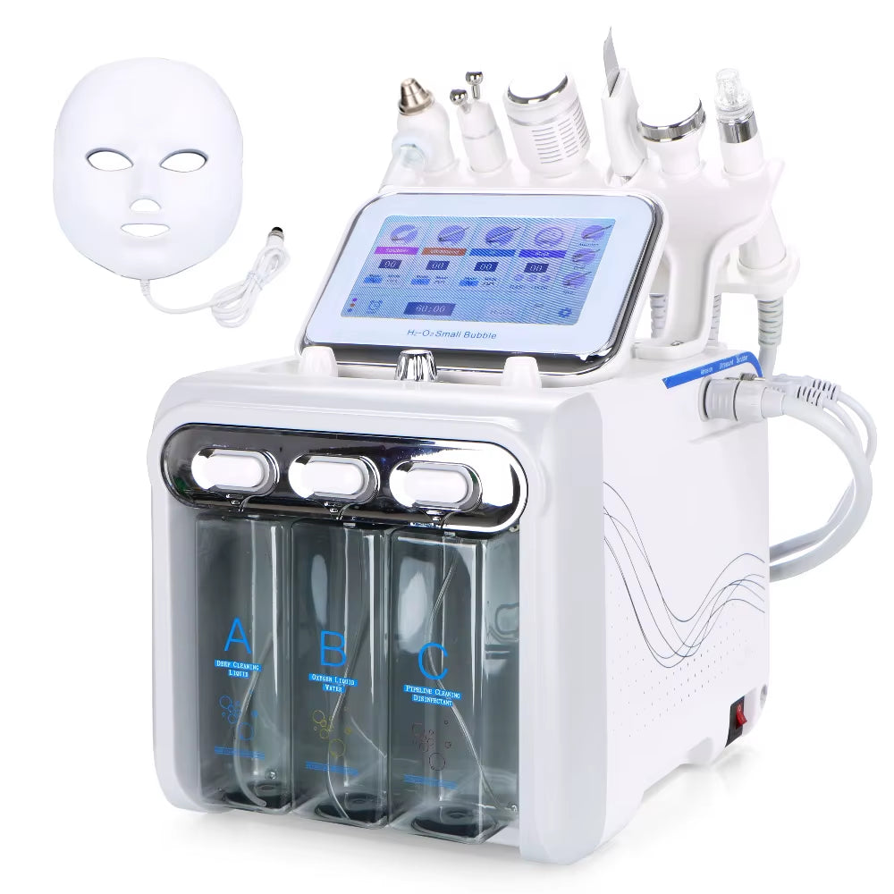 7In1 Oxygen Hydra Water Facial Cleaner Aqua Peel Hydro Diamond Dermabrasion Spa Machine