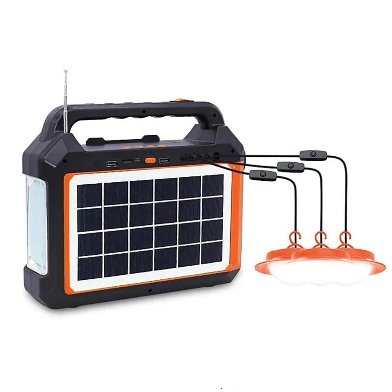 Panel solar portátil recargable de 6 V.