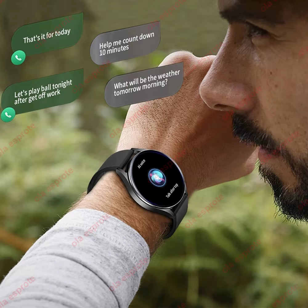 Nuevo para Samsung Galaxy Watch 7 NFC reloj inteligente hombres mujeres Bluetooth llamada HD 360*360 pantalla llamada de voz GPS relojes deportivos M10