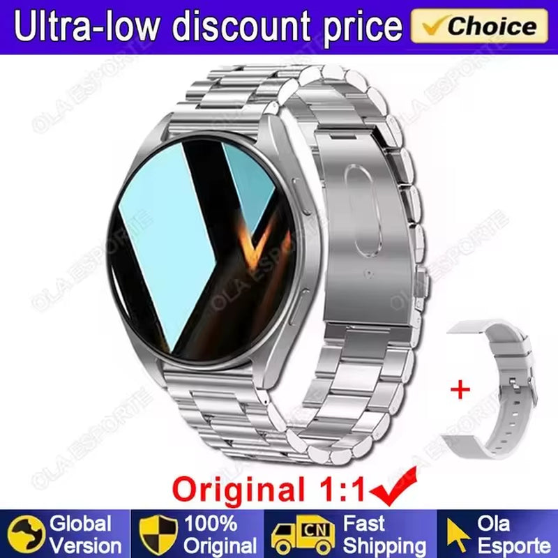 Nuevo para Samsung Galaxy Watch 7 NFC reloj inteligente hombres mujeres Bluetooth llamada HD 360*360 pantalla llamada de voz GPS relojes deportivos M10