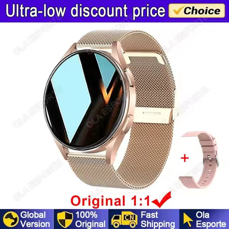 Nuevo para Samsung Galaxy Watch 7 NFC reloj inteligente hombres mujeres Bluetooth llamada HD 360*360 pantalla llamada de voz GPS relojes deportivos M10
