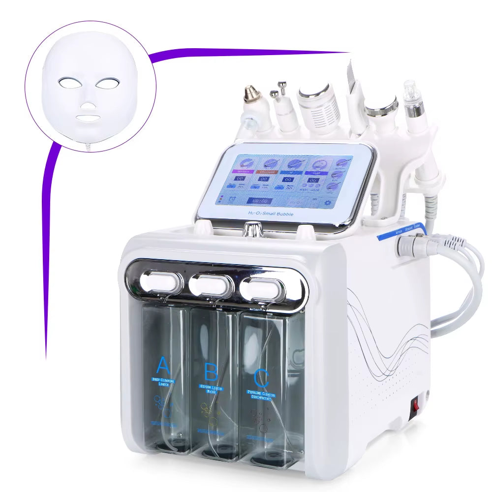7In1 Oxygen Hydra Water Facial Cleaner Aqua Peel Hydro Diamond Dermabrasion Spa Machine