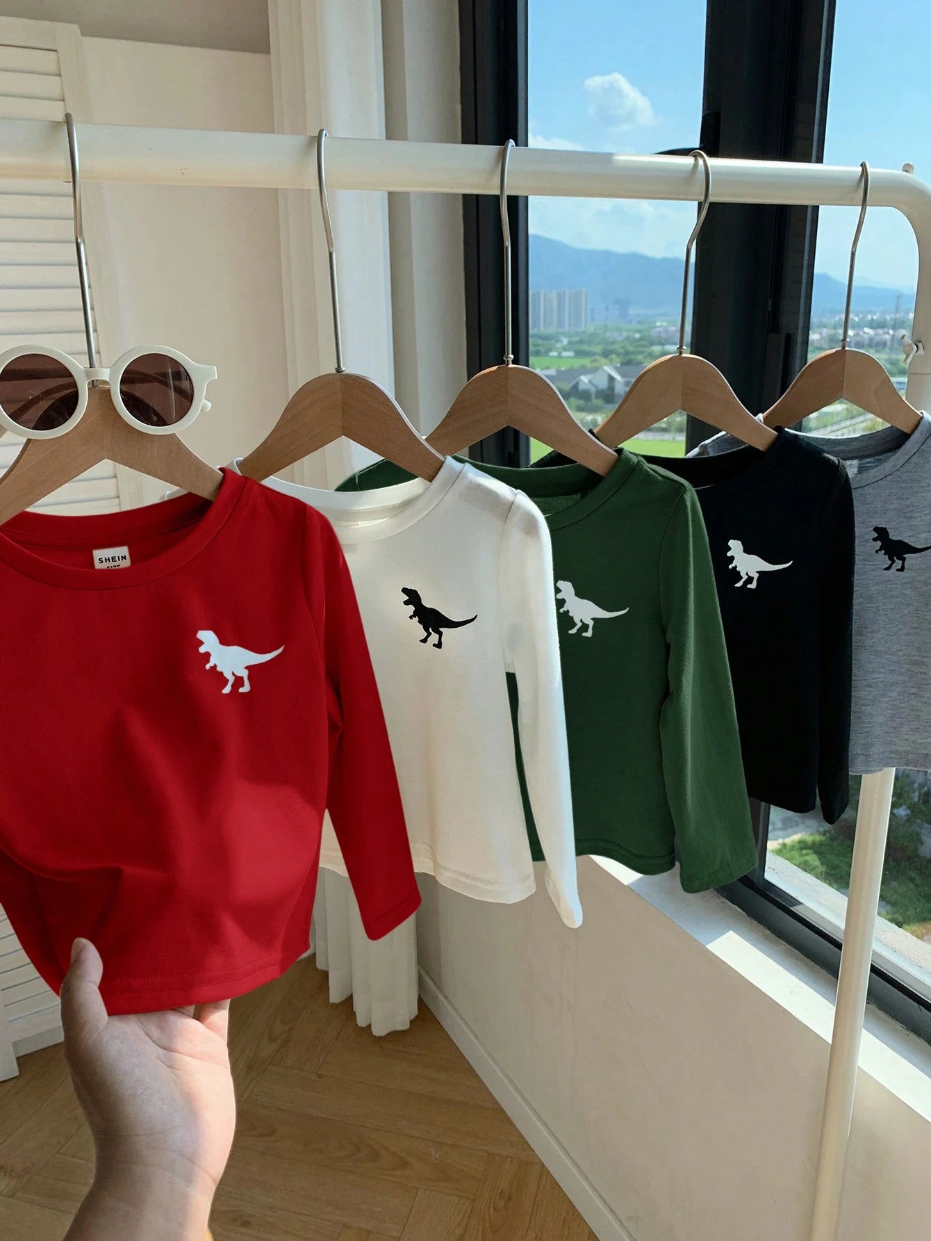 Paquete de 5 Camisetas de Manga Larga Suaves y Cómodas Multicolores para Bebé Niño/Niña.