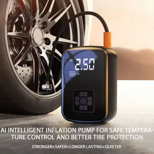 Compresor de aire inalámbrico para coche.