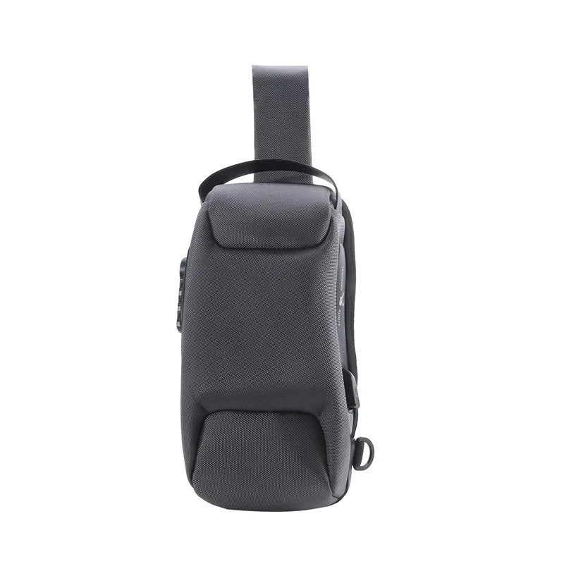 Bolso cruzado USB para hombre, bolsos de hombro antirrobo, riñonera Oxford impermeable.