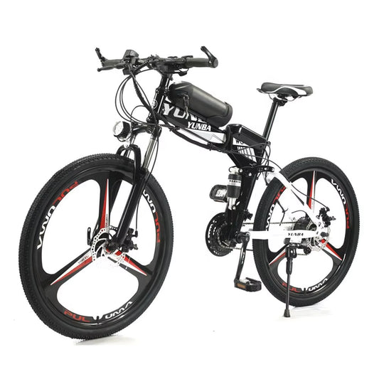 China High Grade Motor Cycle Full Suspension Elektrikli Bisiklet Sport Style E-Bicycle Adults Folding Mountain Bike