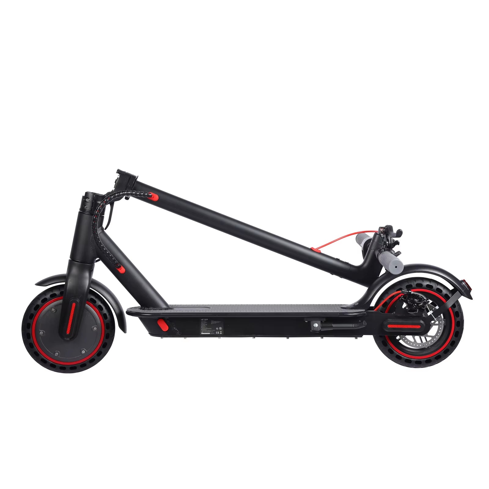 Scooter eléctrico plegable para adultos, Motor de cubo trasero 3 engranajes de velocidad.
