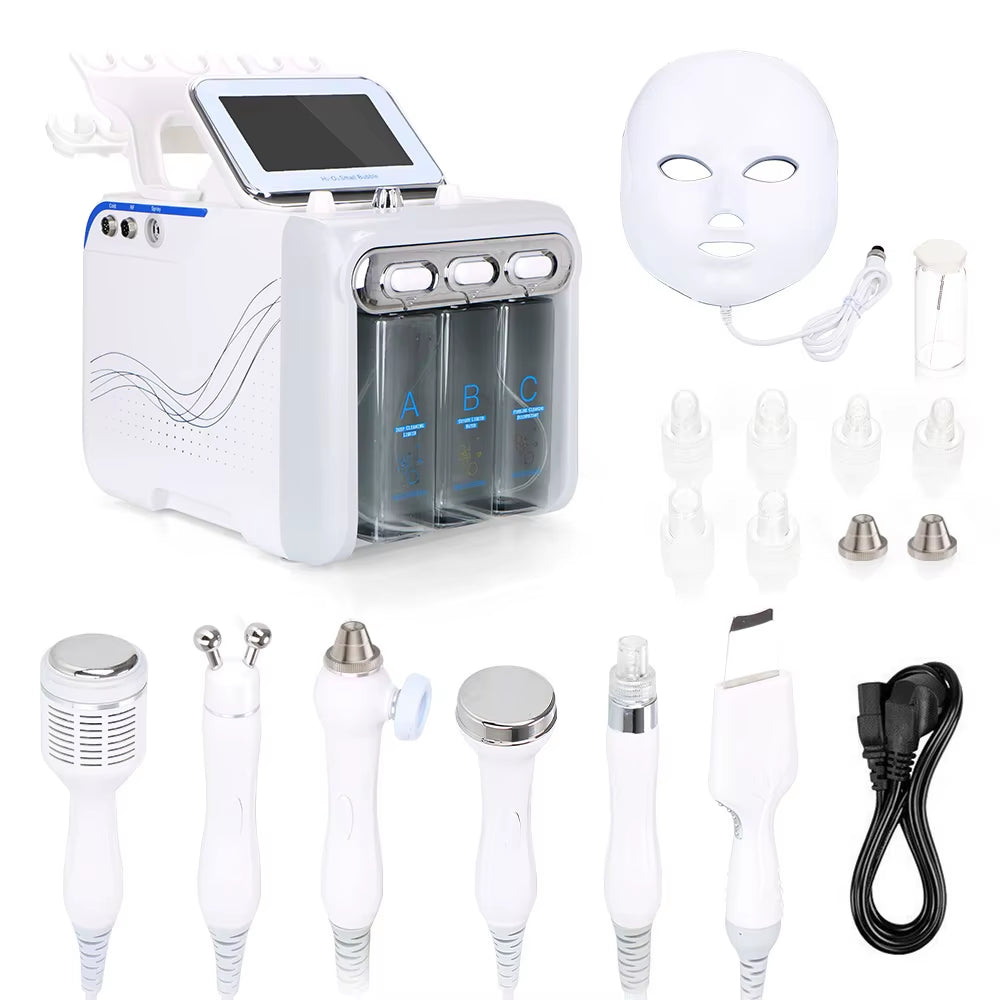 7In1 Oxygen Hydra Water Facial Cleaner Aqua Peel Hydro Diamond Dermabrasion Spa Machine