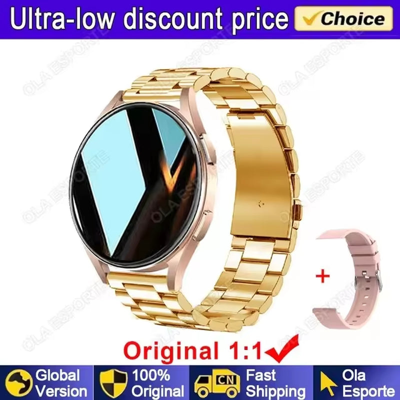 Nuevo para Samsung Galaxy Watch 7 NFC reloj inteligente hombres mujeres Bluetooth llamada HD 360*360 pantalla llamada de voz GPS relojes deportivos M10